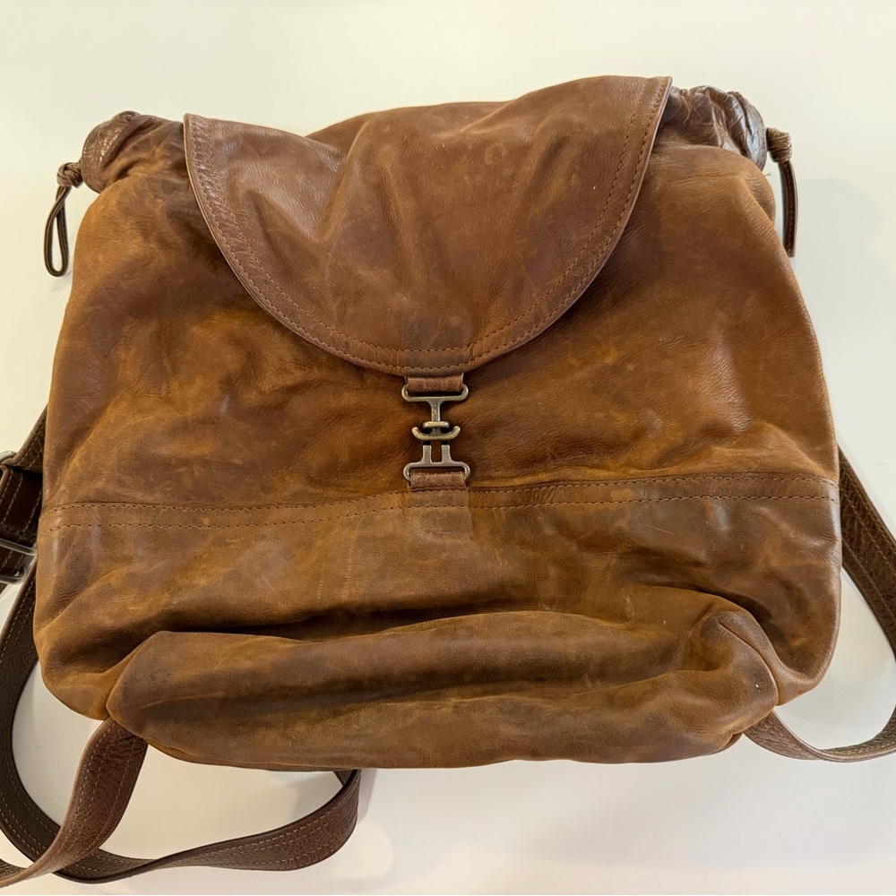 Rough & Tumble 1904 Leather Convertible Backpack
